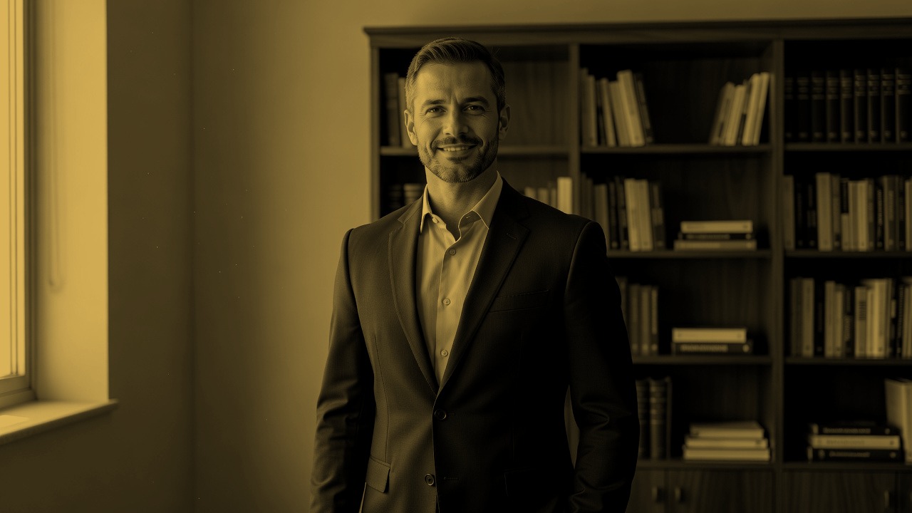 Rafael Andrade em seu escritório